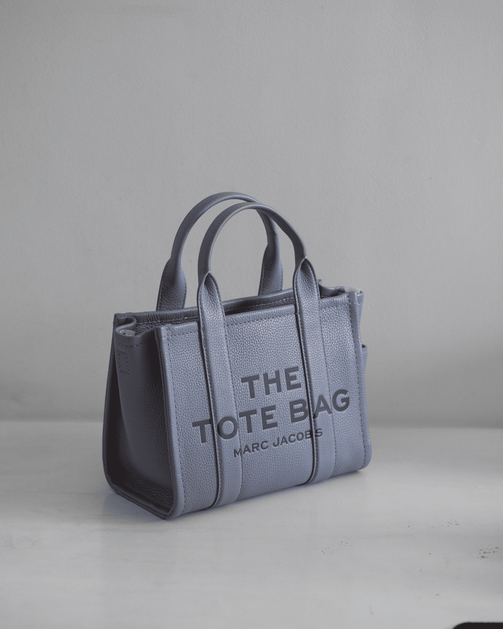MJ Mini Traveler Tote Bag WolfGrey Leather